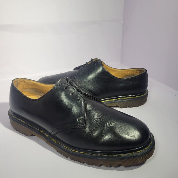 VTG Dr Martens 1461 Men\'s Size 11 Black Leather Oxford Shoes Made In England main image 10
